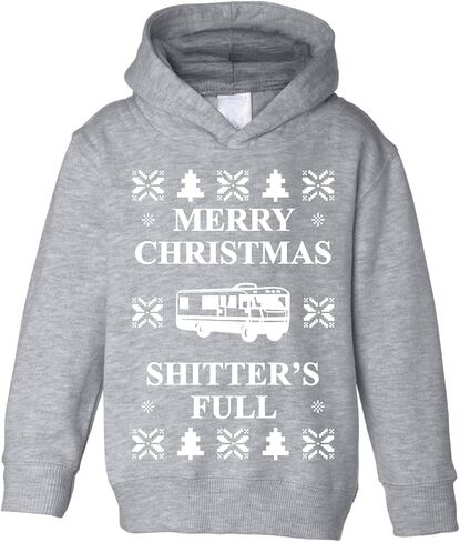 سترة Wild Bobby Merry Christmas Ya' Filthy Ugly Christmas Sweater للأطفال الصغار بغطاء رأس من الصوف in Saudi Arabia