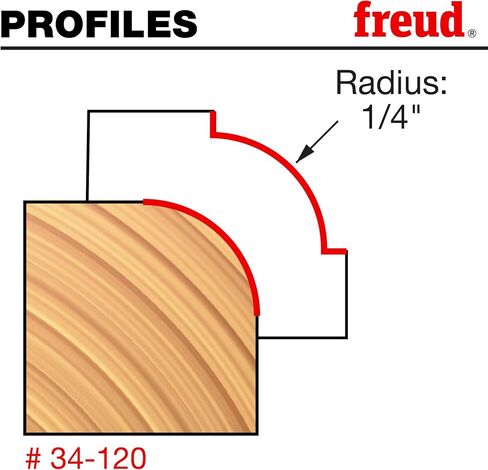 Freud 34-120: 1/4" Radius Rounding Over Bit (Quadra-Cut) in Saudi Arabia