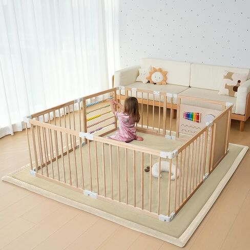 SUNYRISY Baby Play Mat for Floor 60 x 60in، 1.4in سميكة رغوة الذاكرة مبطنة لعب ماتس للطفل، لينة المخملية الرضع طفل رضيع الزحف حصيرة للحضانة، عدم الانزلاق القاع in Kuwait