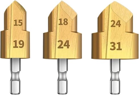 Water Pipe Reaming Repair Drill Bit 4/6/1 Inch Pipe Lifting Drill Bit Hot Melt Machine Accessories 1Pcs(1PCS 15-19) in Kuwait