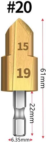Water Pipe Reaming Repair Drill Bit 4/6/1 Inch Pipe Lifting Drill Bit Hot Melt Machine Accessories 1Pcs(1PCS 15-19) in Saudi Arabia