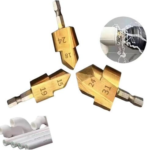 Water Pipe Reaming Repair Drill Bit 4/6/1 Inch Pipe Lifting Drill Bit Hot Melt Machine Accessories 1Pcs(1PCS 15-19) in Saudi Arabia