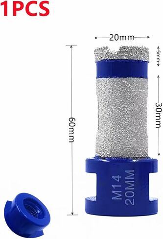 Diamond Drilling Milling Finger Bit 20mm/25mm/35mm/50mm/68mm M14 1Pcs(1PCS-50mm) in Saudi Arabia
