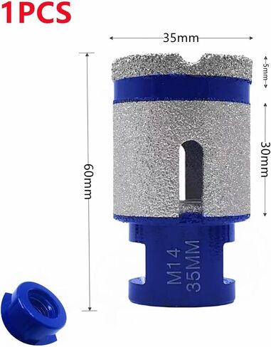 Diamond Drilling Milling Finger Bit 20mm/25mm/35mm/50mm/68mm M14 1Pcs(1PCS-50mm) in Saudi Arabia