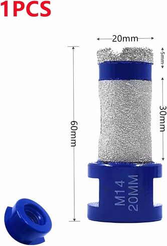 Diamond Drilling Milling Finger Bit 20mm/25mm/35mm/50mm/68mm M14 1Pcs(1PCS-50mm) in Saudi Arabia