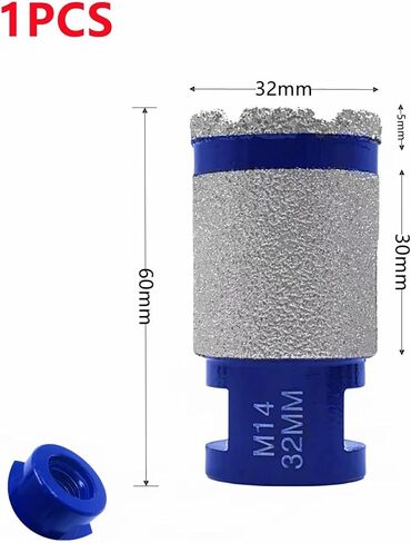M14 Diamond Drill Bit, Diameter 32/35/40/45/50mm, Shaping, Trimming, Grinding, Ceramic Tiles, Granite, Enlarged Oblique Hole 1Pcs(50mm) in Saudi Arabia