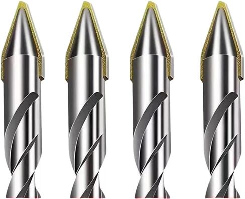 High Hardness Eccentric Drill Precision Drilling 6/8/10/12mm Glass Tile Ceramic Punching Rock Slab Triangle Drill Bit ﻿1Pcs(6mm-8mm-10mm) in Kuwait