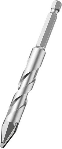 High Hardness Eccentric Drill Precision Drilling 6/8/10/12mm Glass Tile Ceramic Punching Rock Slab Triangle Drill Bit ﻿1Pcs(6mm-8mm-10mm) in Saudi Arabia