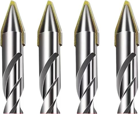 High Hardness Eccentric Drill Precision Drilling 6/8/10/12mm Glass Tile Ceramic Punching Rock Slab Triangle Drill Bit ﻿1Pcs(6mm-8mm-10mm) in Saudi Arabia