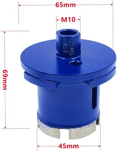 Diamond Basin Opener Sintered Hole Drill Bit M10 Thread Marble Tile Ceramic Washbasin Drainage Basin Opener Tool 1/3Pcs(M10 40-60) in Saudi Arabia