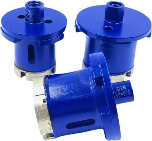 Diamond Basin Opener Sintered Hole Drill Bit M10 Thread Marble Tile Ceramic Washbasin Drainage Basin Opener Tool 1/3Pcs(M10 40-60) in Saudi Arabia