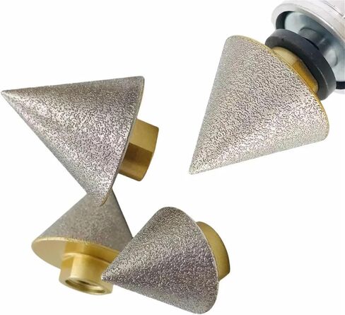 Dia 35mm/50mm Diamond Chamfering Milling Bit Tile Crown Bevelling Grinding for Ceramic Marble Porcelain 1Pcs(1pc 35mm M14 Thread) in Saudi Arabia