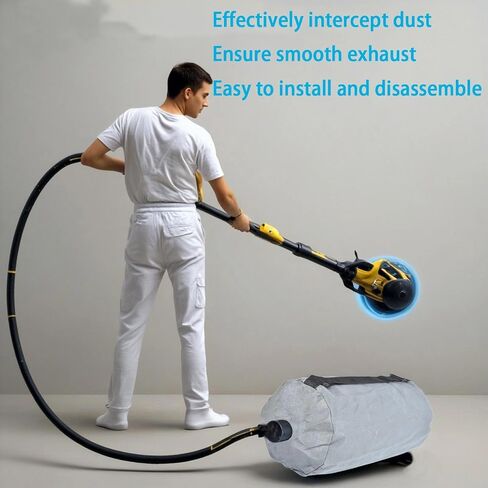 General Electric Drywall Sander Dust Collection Bag Dust-Free Wall Grinding Machine Collection Bag Drywall Dust Collector Drywall Sander Tool Accessories/Attachment in Saudi Arabia