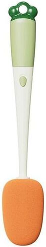 Kitchen_Empire_3-in-1 Long Handle Bottle Cleaning Brush | Multipurpose Cup Scrubber with Sponge Head & Notch Cleaner | Kitchen & Baby Bottle Cleaner Tool in Kuwait