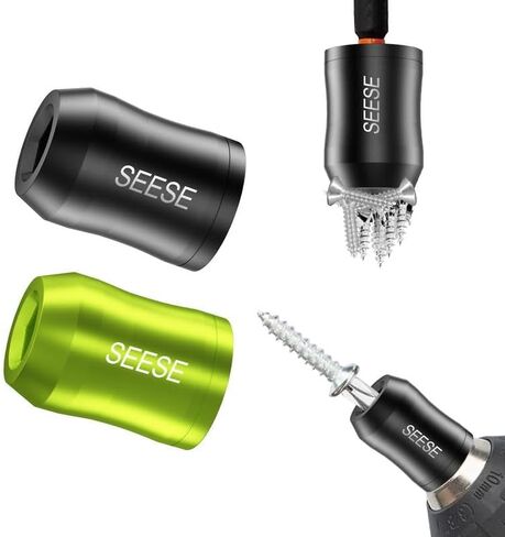 2 Pcs Strong Magnetic Screw Ring, 1/4 Inch/ 6.35 mm Universal Magnetic Screw Ring Bit for Hex Screwdriver and Power Bits in Kuwait