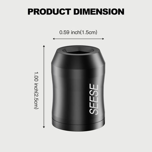 2 Pcs Strong Magnetic Screw Ring, 1/4 Inch/ 6.35 mm Universal Magnetic Screw Ring Bit for Hex Screwdriver and Power Bits in Kuwait