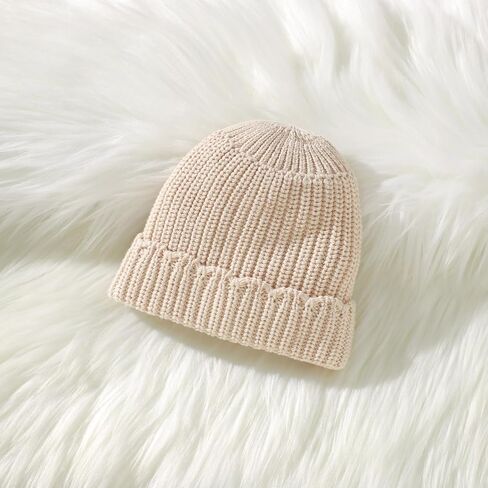 DovFanny Baby Beanie Hat – Cotton Soft & Breathable Knit Skull Cap for Newborn Infant Toddler, Warm Winter Hat in Saudi Arabia