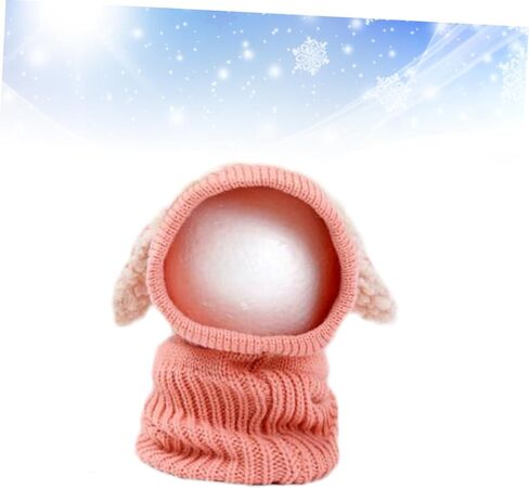 LIFKOME Caps Scarf Caps Hats with Collar Knitted Woolen Coif in Saudi Arabia