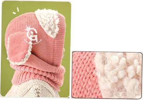 LIFKOME Caps Scarf Caps Hats with Collar Knitted Woolen Coif in Saudi Arabia