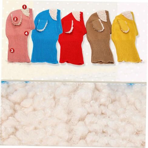 LIFKOME Caps Scarf Caps Hats with Collar Knitted Woolen Coif in Saudi Arabia