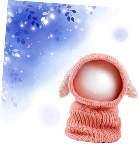 LIFKOME Caps Scarf Caps Hats with Collar Knitted Woolen Coif in Saudi Arabia