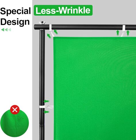 EMART 45W 5500K Umbrella Photography Lighting Kit with 7x10ft Green Screen Backdrop Kit with Movable Stand in Saudi Arabia