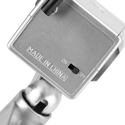 Generic Fake Camera, Outdoor Indoor Power Simulation Fake Dummy Camera Dummy LED Flashing Light Security CCTV LED Flashing Light Silver in Saudi Arabia