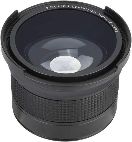 58MM Metal Fisheye Lens for DSLR Cameras with 0.35X Wide Angle Effect for Creative Photography Suitable for 58MM SLR Lenses for Indoor Outdoor Events Travel and Action Shots in Saudi Arabia