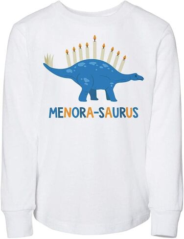 تي شيرت Menora-Saurus للأطفال الصغار بأكمام طويلة in Saudi Arabia