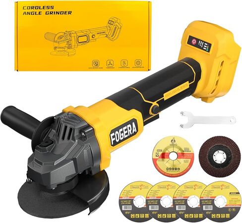Cordless Angle Grinder, 4-1/2 Inch Power Grinder Tools Compatible with Dewalt 20V MAX Battery, 3 Speed Power Cordless Grinder for Metal Grinding, Cutting, Rust Removal (Battery Not Included) in Saudi Arabia