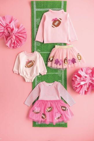 Mud Pie baby-girls Kids Baby Girl Stripe Sequin One-piece Bubble in Saudi Arabia
