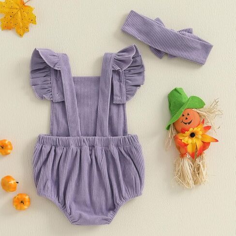 My First Halloween Baby Girl Outfit Newborn Pumpkin Face Print Bubble Romper Jumpsuit Overalls Pumpkin Clothes in Saudi Arabia