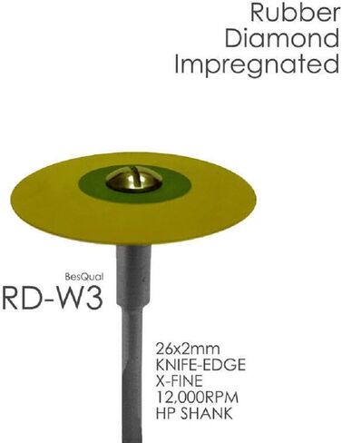 زركونيا، بورسلين، مطاط، ملمع مثبت على الماس، أصفر XF in Kuwait