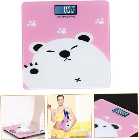 BESPORTBLE Electronic Baby Scale Temperature Detection High Precision Digital Weight Scale for Infants and Pets Cute Cartoon Design for Indoor Use in Saudi Arabia