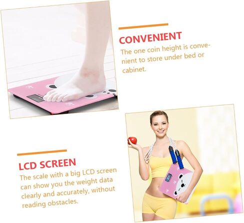 BESPORTBLE Electronic Baby Scale Temperature Detection High Precision Digital Weight Scale for Infants and Pets Cute Cartoon Design for Indoor Use in Saudi Arabia