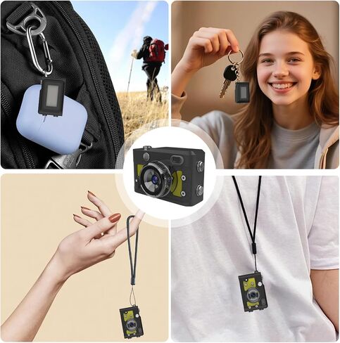 Mini Keychain Camera 64GB, 1080P Mini Retro Photo Video Camera, 120 Minute Battery Life Portable Tiny Digital Cam, Micro Video Camcorder for Travel Students Children, Green in Saudi Arabia