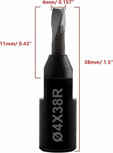 BestParts Solid Carbide Bit Replacement for Domino Jointing Machines Cutter Set, for Domino Cutter 4mm,5mm,6mm,8mm and 10mm (6mm Bit) in Saudi Arabia