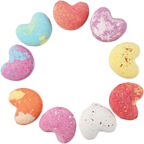 Bath Bombs Gift Set, 9 x 1.41 Oz/ 40g. Essential Oil Spa Bomb Fizzies, Relaxation, Moisturizing and Fun for Women, Wife, Mom, Girls, Teens, Daughter and Her in Saudi Arabia