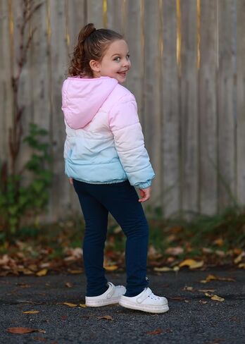 ديزني فروزن إلسا الأميرة بيل موانا ميني طفل فتاة سترة منتفخة خفيفة الوزن قابلة للحزم معطف الشتاء الدفء 2-10 سنوات in Kuwait