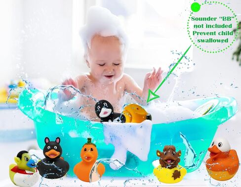 The Dreidel Company 6-Pack Halloween Rubber Duck Toy Duckies for Jeeping, Fun Bath Birthday Gifts Baby Showers Summer Beach and Pool Activity, 2 Inches in Saudi Arabia