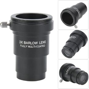 عدسة Ciciglow 3X Barlow، مقاومة للتشوه وواجهة خيط متينة M42x0.75 لتلسكوب فلكي بصري مقاس 1.25 بوصة in Kuwait