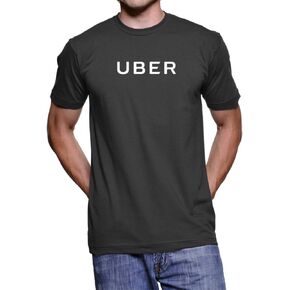 Fashion Personality T-Shirts Series, Unisex Custom T-Shirt for Uber Driver with New UBER Logo (S) Yellow in Saudi Arabia