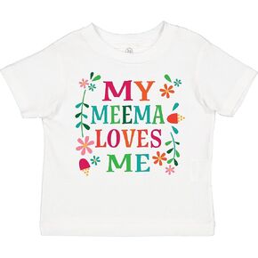 inktastic My Meema Loves Me Girls Outfit Toddler T-Shirt in Saudi Arabia