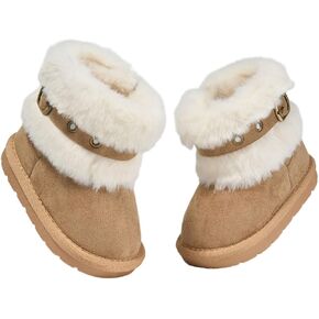Newsonet Baby Snow Winter Boots Girls Boys Cold Weather Faux Fur Shoes 6 9 12 18 24 Months in Kuwait