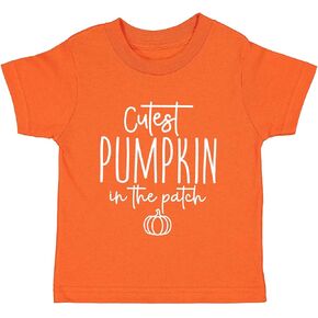 Cutest Pumpkin in The Patch Short Sleeve Unisex Tee Shirt | Family Matching |Baby, Kids & Adult Sizes in Saudi Arabia