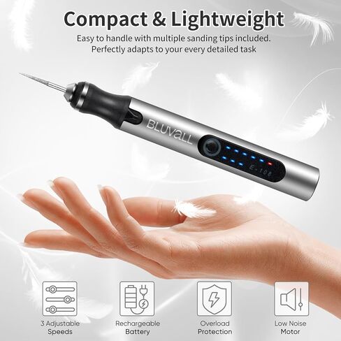 Electric Engraving Pen with 37 Bits, USB Rechargeable Cordless Engraving Machine, Portable DIY Rotary Engraver for Jewelry Wood Glass Stone Carving （Pull-out box design） in Saudi Arabia