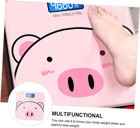 1 قطعة مقياس إلكتروني للحمام الرقمي مقياس الوزن الصحي USB شحن مقسى لأصدقاء العائلة عشاق الرياضة in Kuwait