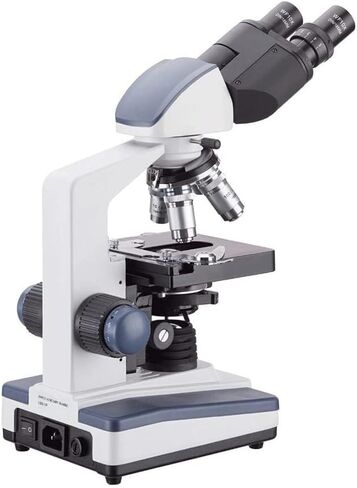 40X-2500X LED Binocular Compound Microscope with 3D-Stage, Coaxial Coarse & Fine Focus, Adjustable Diopter & Illumination for Lab and Educational Use in Saudi Arabia