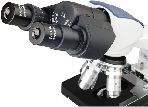 40X-2500X LED Binocular Compound Microscope with 3D-Stage, Coaxial Coarse & Fine Focus, Adjustable Diopter & Illumination for Lab and Educational Use in Saudi Arabia