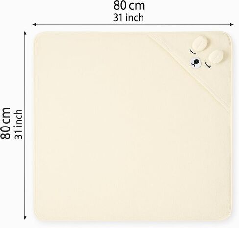 Hooded Baby Bath Towel, Pink Design, Soft and Absorbent (Blue) in Saudi Arabia